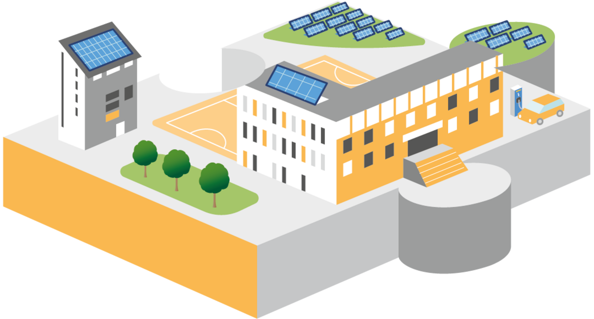 solarHUB-Puzzle zu Bestands- und Potenzialanalysen für Solarthermie und Photovoltaik von IP SYSCON